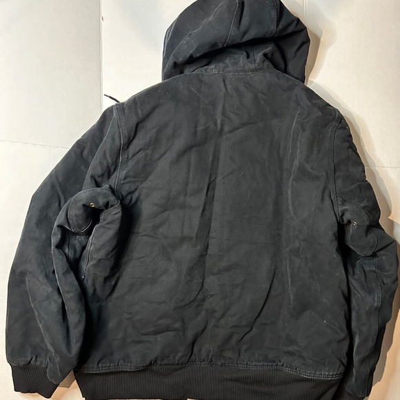 Dickies Men’s Big &Tall Size XL TL Black Coat Rigid Duck Hooded Heavyweight Work - Picture 3 of 12